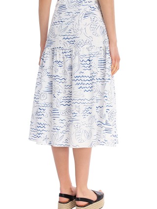 Синяя юбка KENZO: фото 4 - Invogue